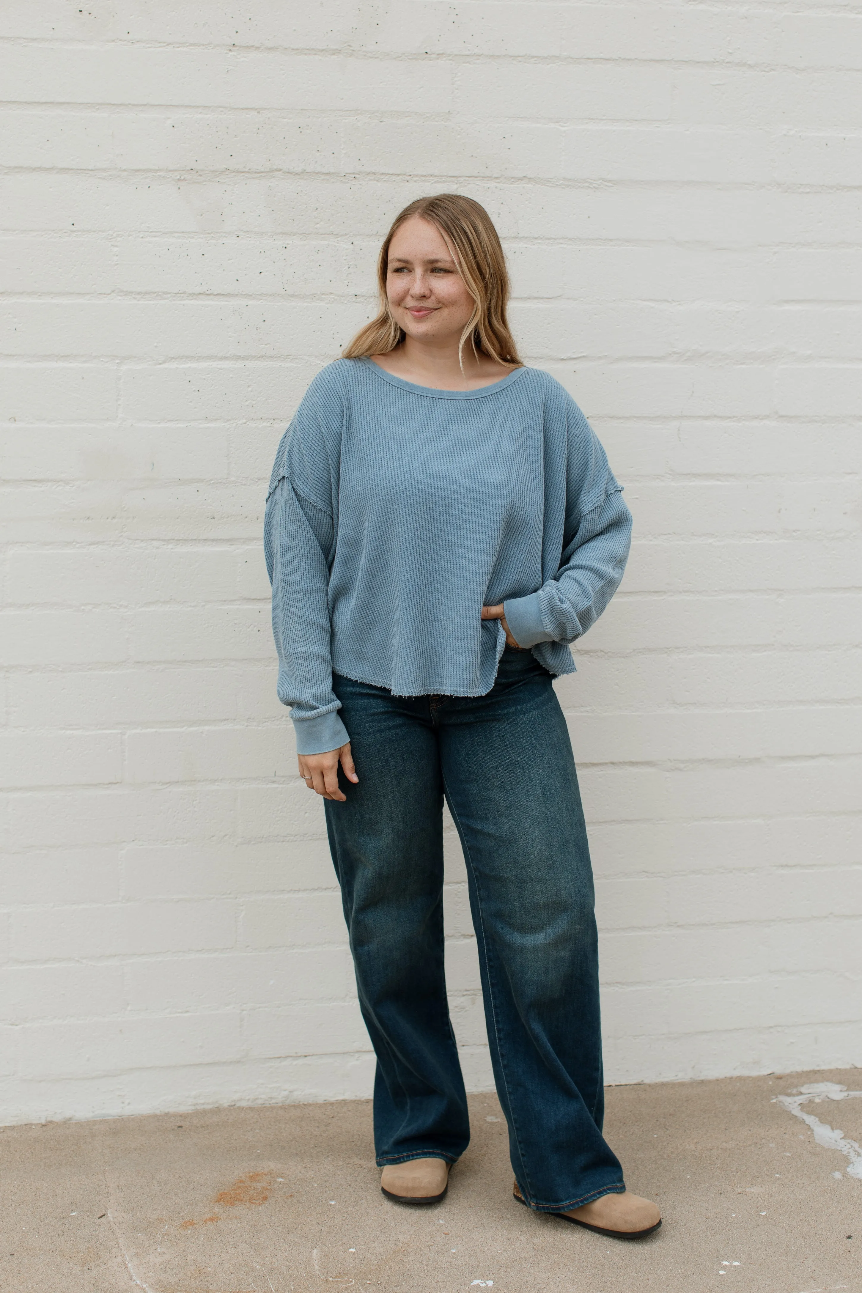 Hazel Waffle Long Sleeve