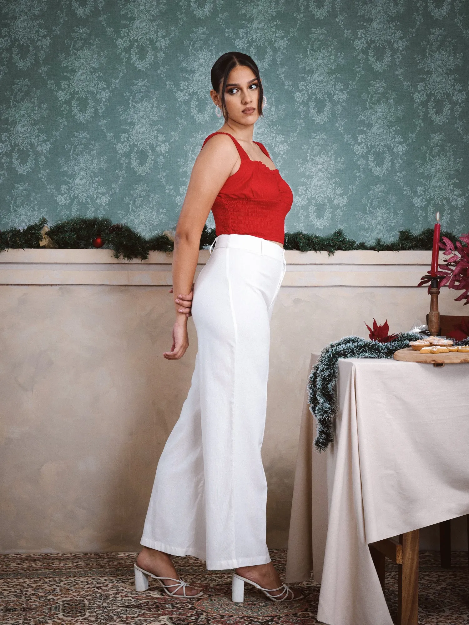 High Waist Wide Leg Pant