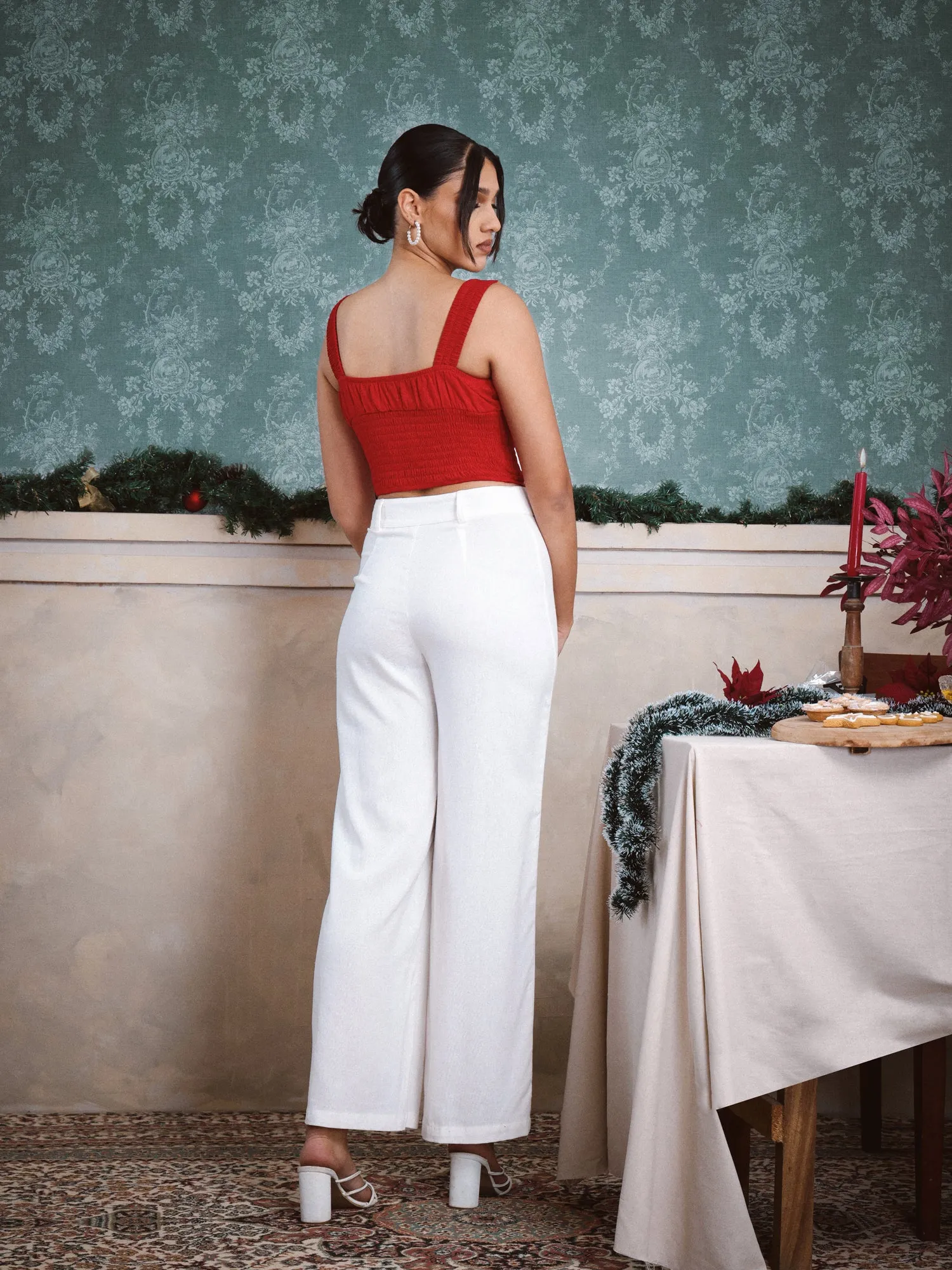 High Waist Wide Leg Pant