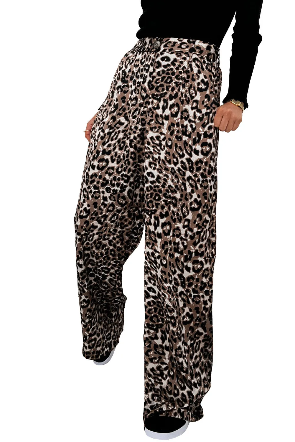 High Waist Wide Leg Pants