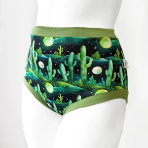 High Waisted Cactus Adult Pants | Women's Knickers | Organic Cotton Underwear