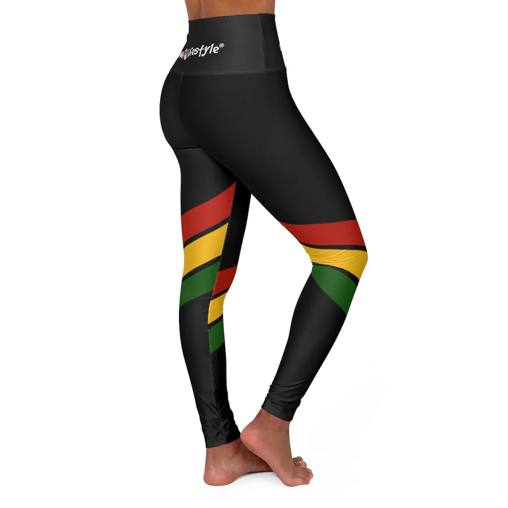 High Waisted Yoga Leggings (PANCOL-BLK)