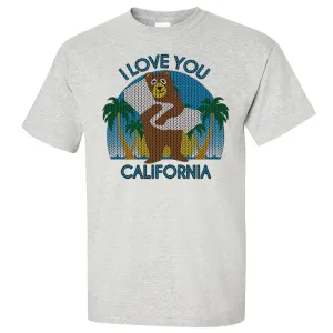 I Love You CA Knit Style Bear Asst Colors T-shirt/tee