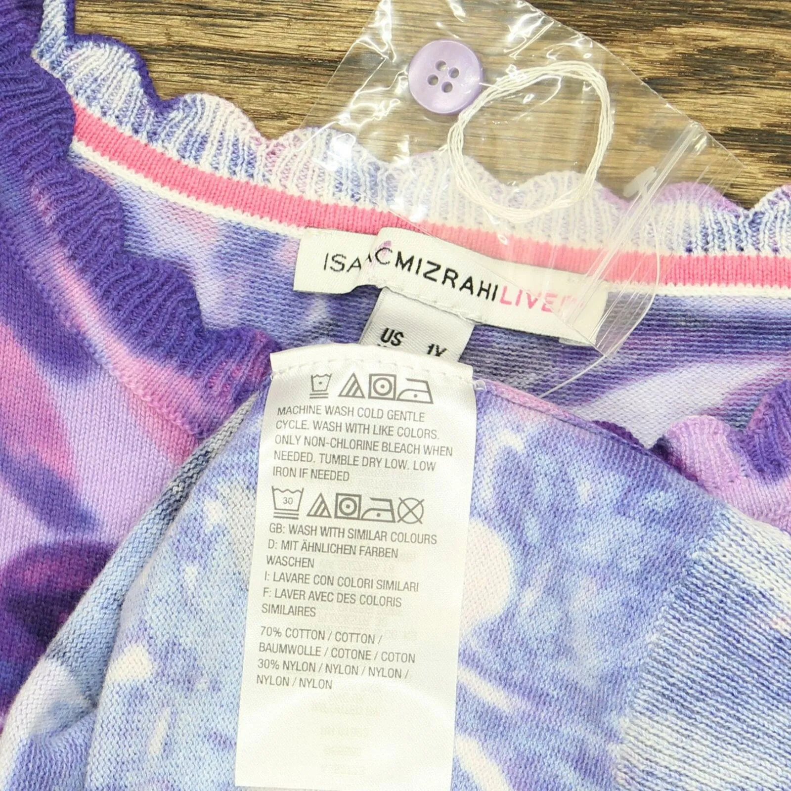Isaac Mizrahi Live! Plus Size Watercolor Floral Cardigan Sweater