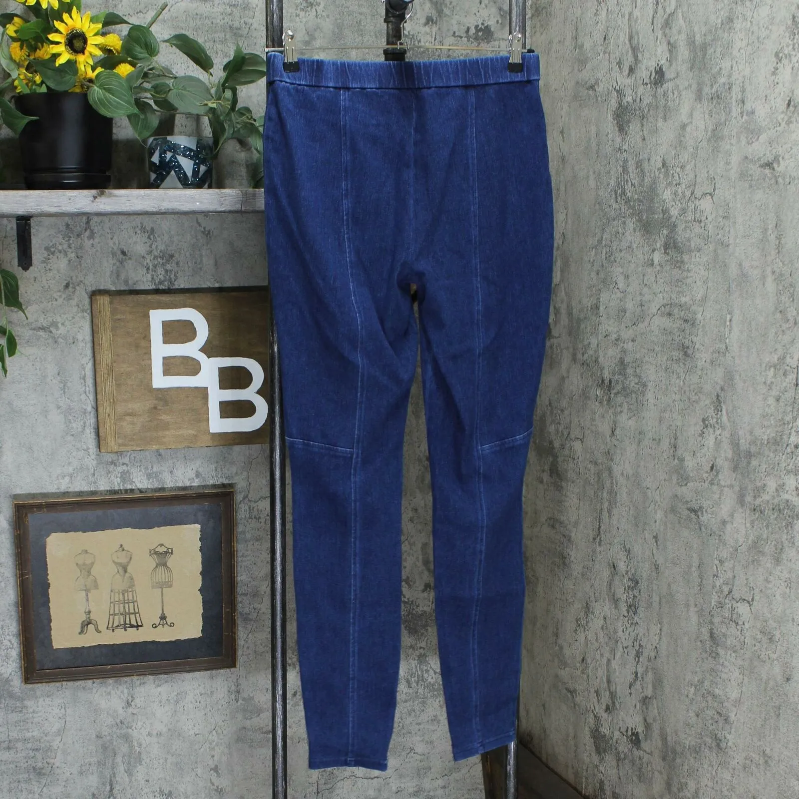 Isaac Mizrahi Live! Women's Tall Seam Detail Knit Denim Ankle Pants