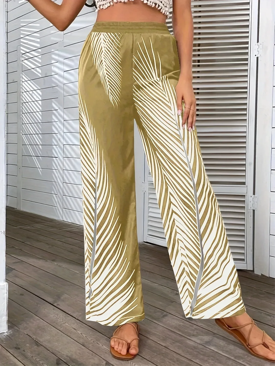 Jasleen Printed Wide Leg Pants