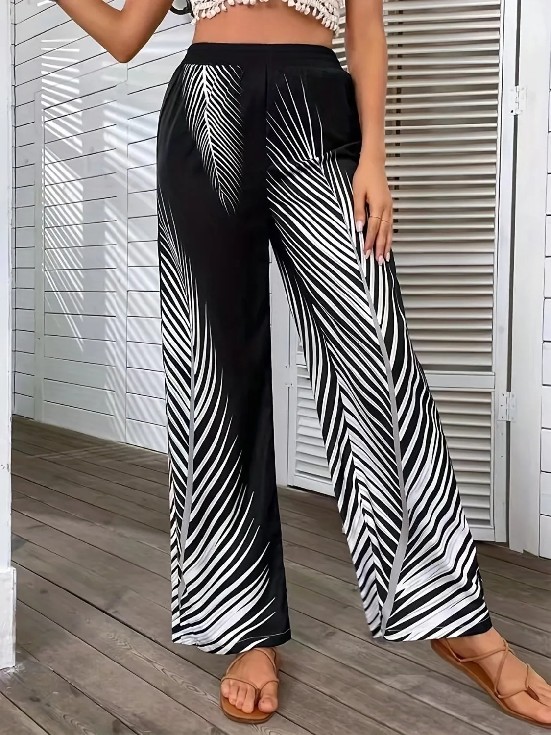 Jasleen Printed Wide Leg Pants