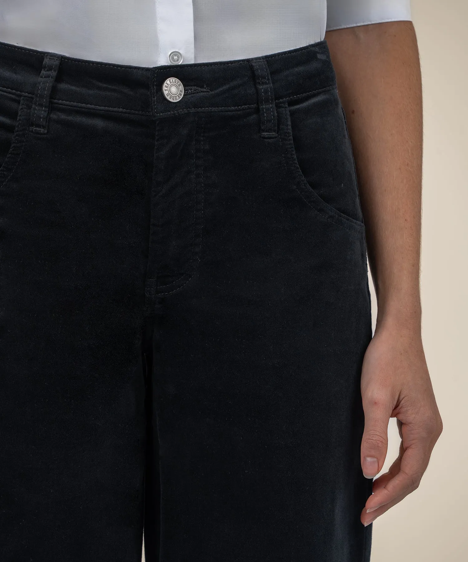 Jean Velvet High Rise Wide Leg - FINAL SALE