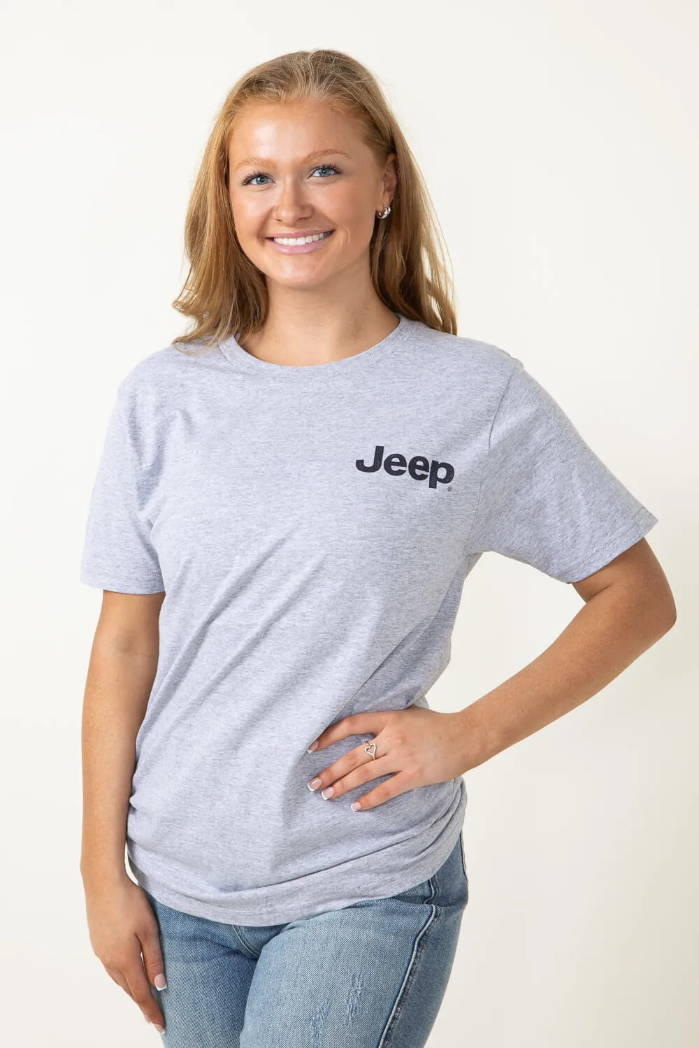 Jeep USA T-Shirt in Heather Grey | 2824-HEATHERGREY