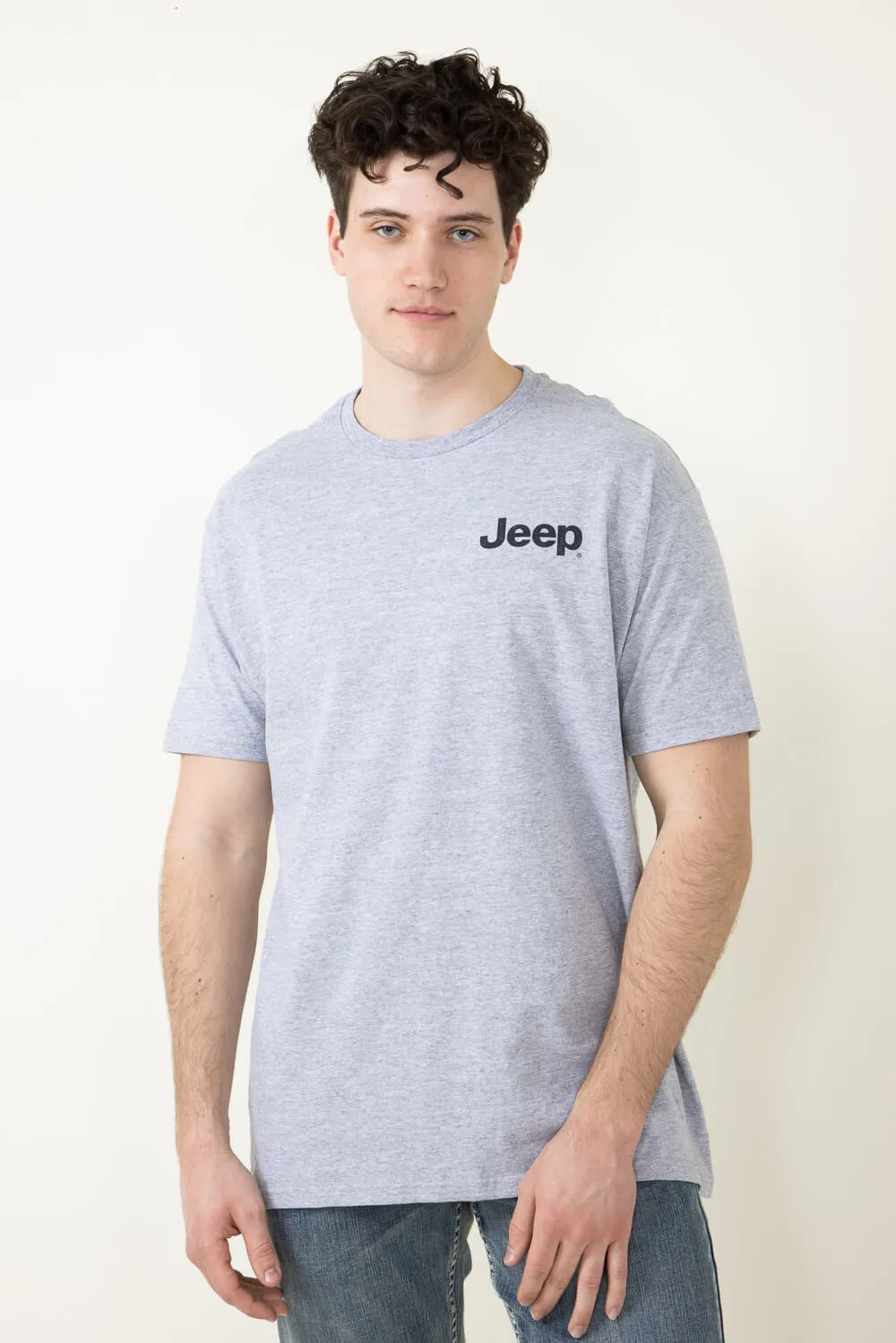 Jeep USA T-Shirt in Heather Grey | 2824-HEATHERGREY