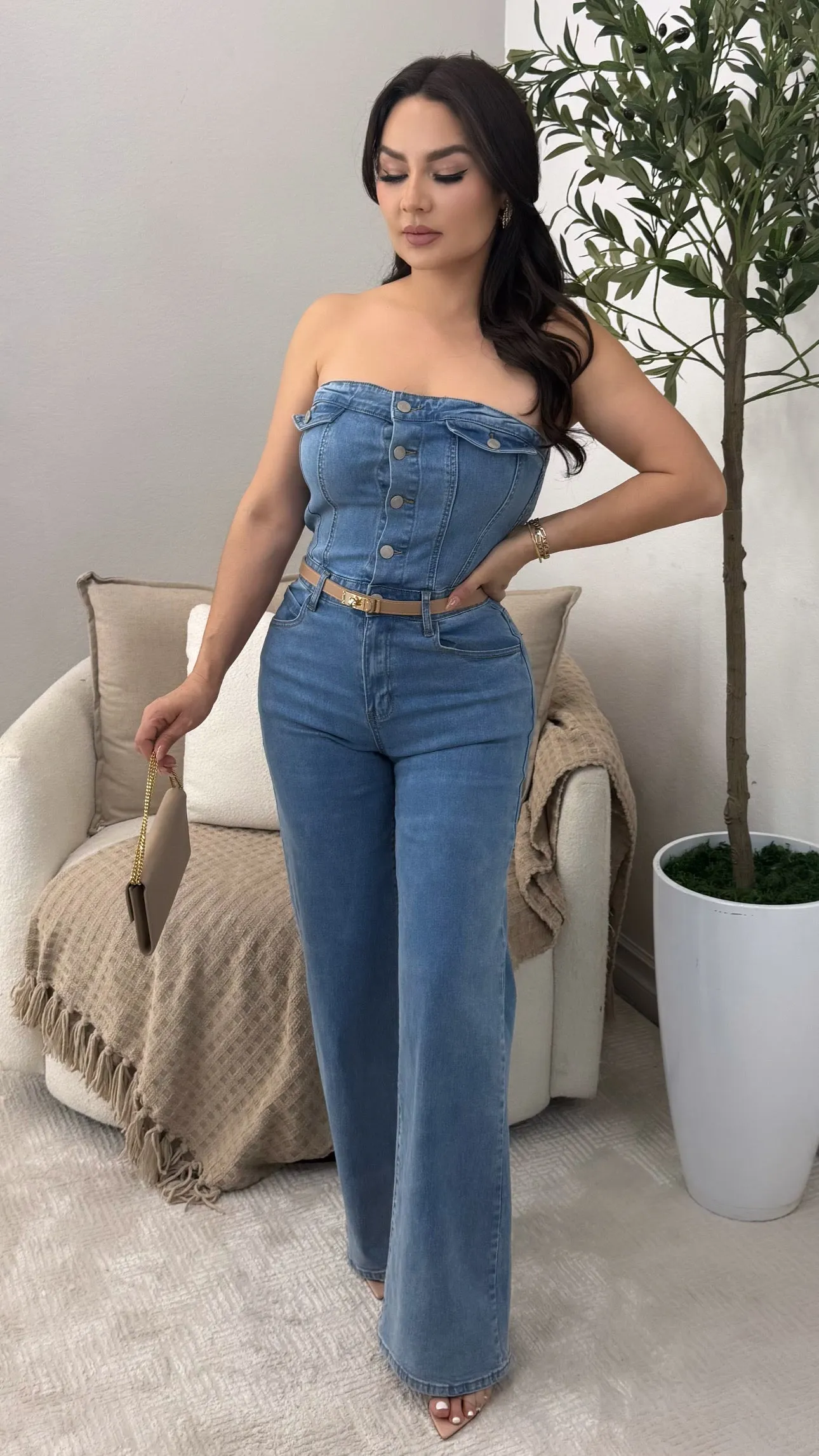 JONAH DENIM JUMPSUIT