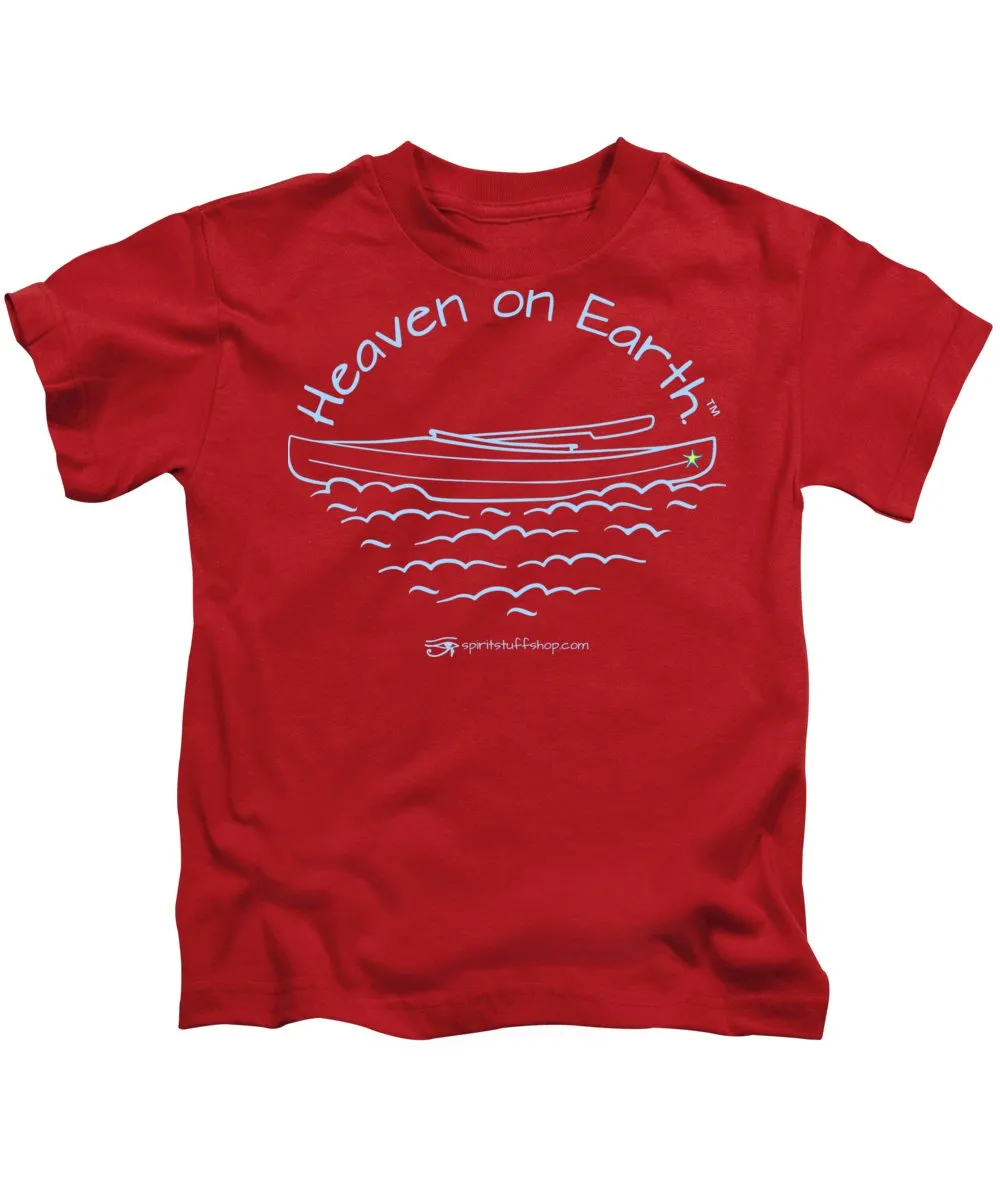 Kayak Heaven On Earth - Kids T-Shirt