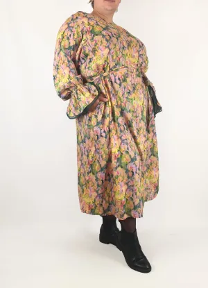 Kholo painterly floral print long sleeve dress size 26