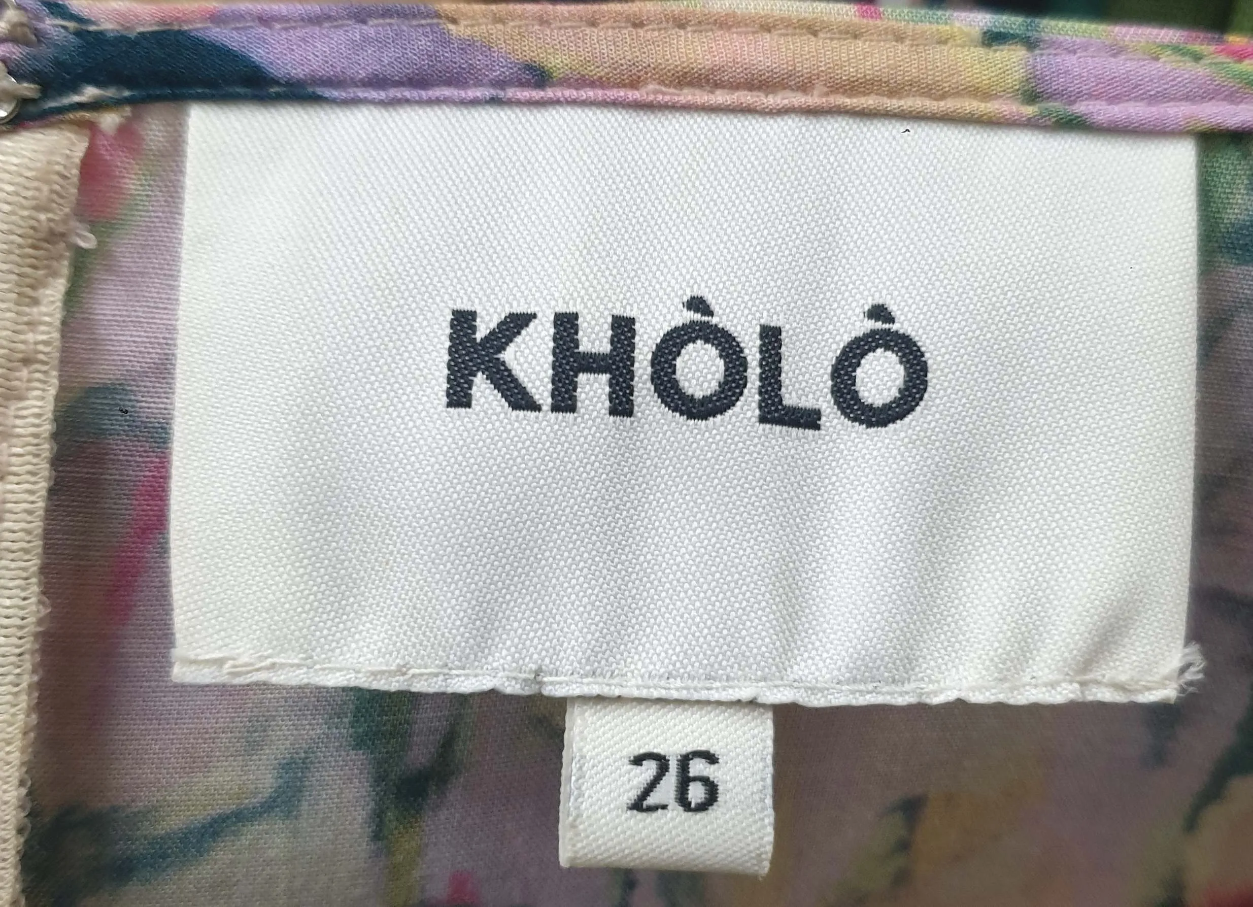 Kholo painterly floral print long sleeve dress size 26