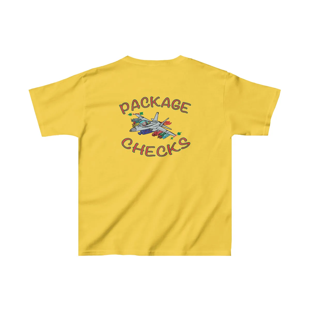 Kids F-18 Christmas Package Checks T-Shirt Tee