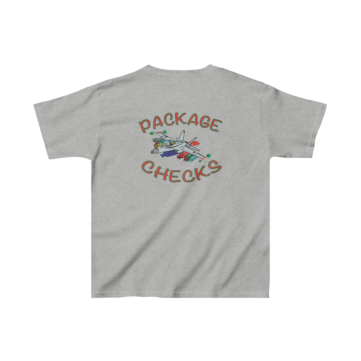 Kids F-18 Christmas Package Checks T-Shirt Tee