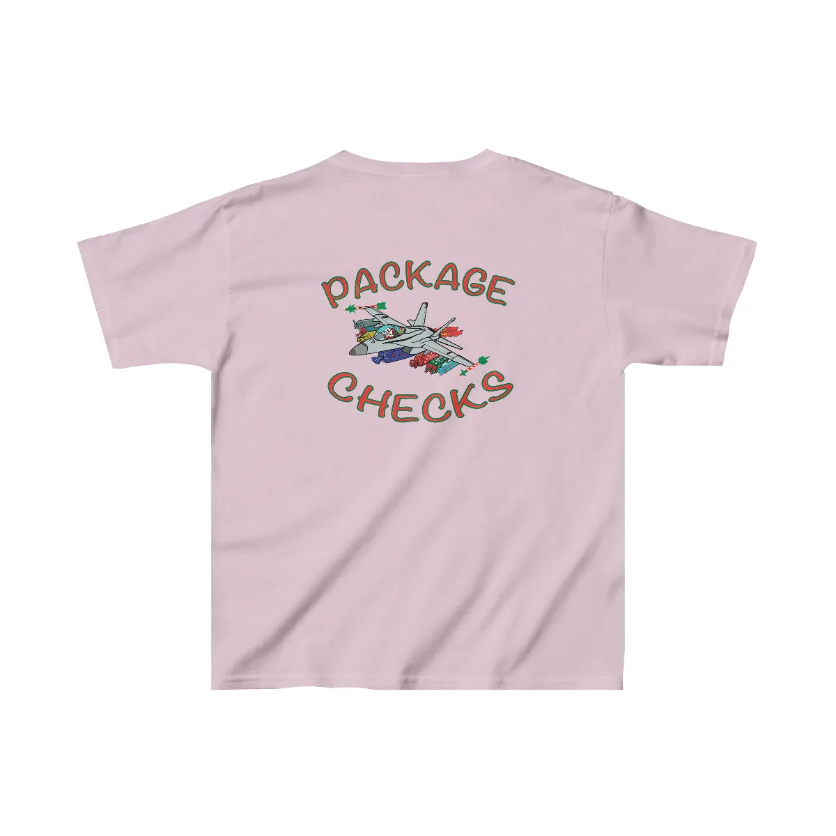 Kids F-18 Christmas Package Checks T-Shirt Tee