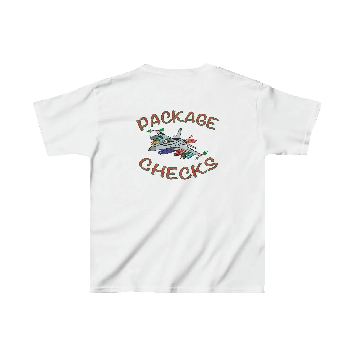 Kids F-18 Christmas Package Checks T-Shirt Tee