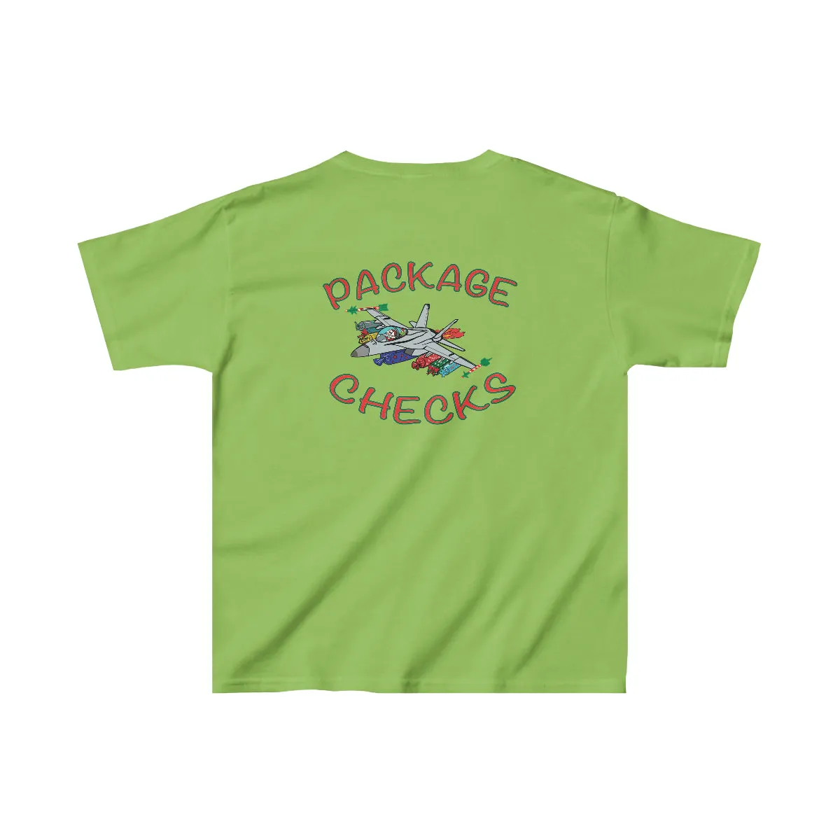Kids F-18 Christmas Package Checks T-Shirt Tee
