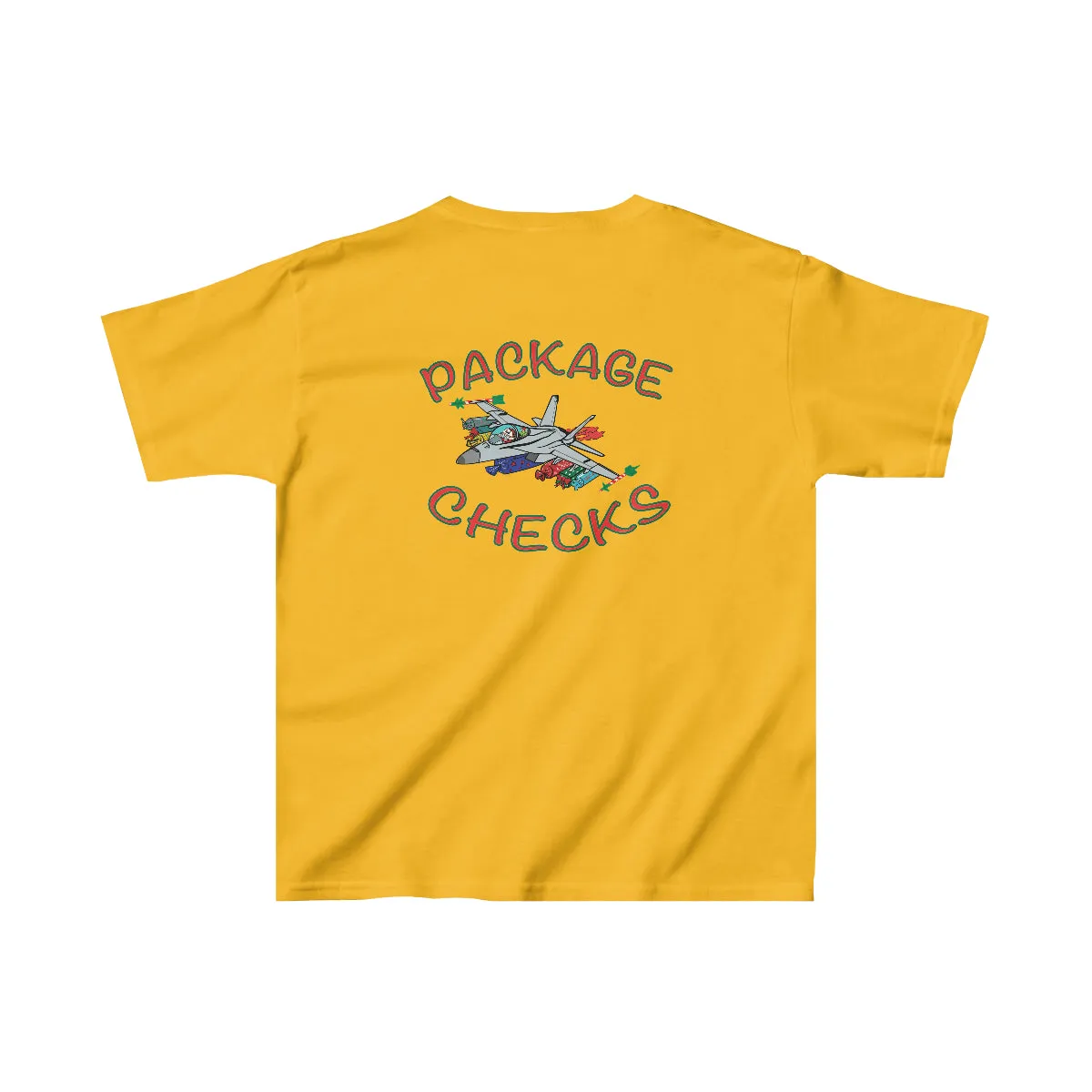 Kids F-18 Christmas Package Checks T-Shirt Tee