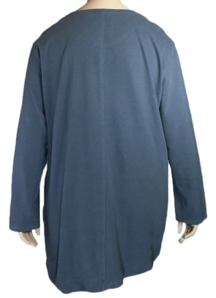 Kleen Asymmetric Cotton V-Neck Top