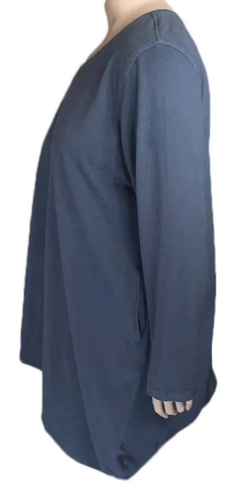 Kleen Asymmetric Cotton V-Neck Top