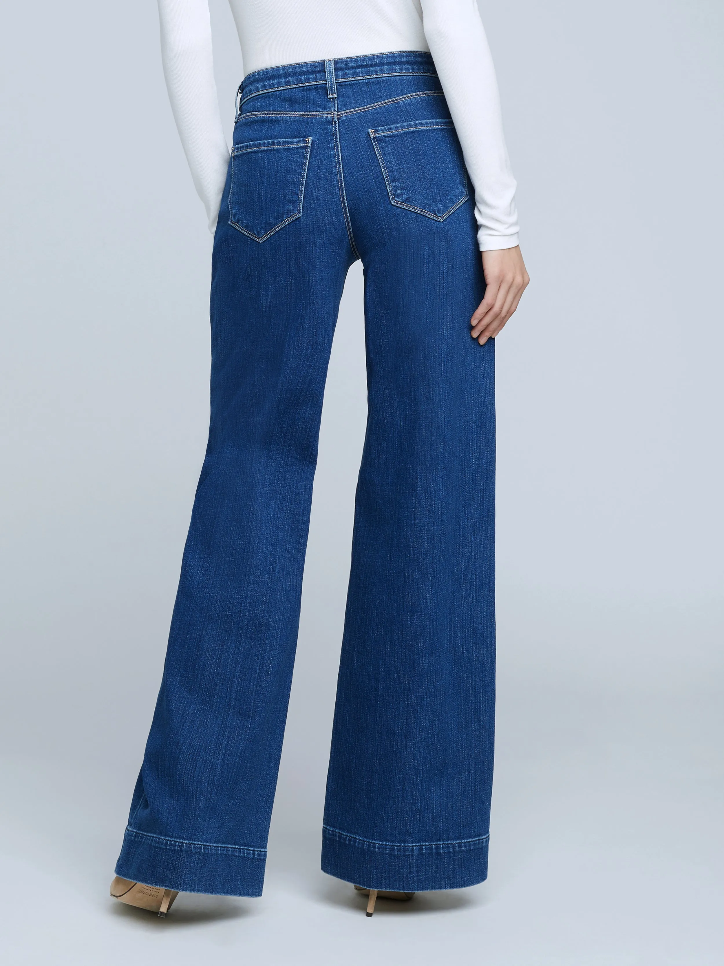 L'Agence - Madden High Rise Wide Leg - Durango