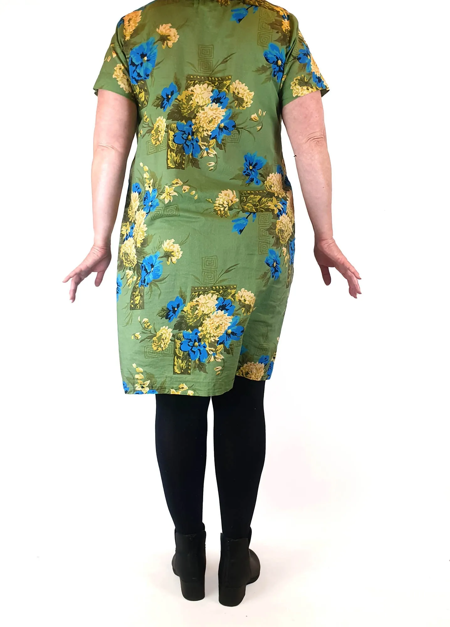 Lazybones green floral print dress size XXL
