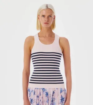 Le Superbe Tanks a Lot Tank - White/Navy