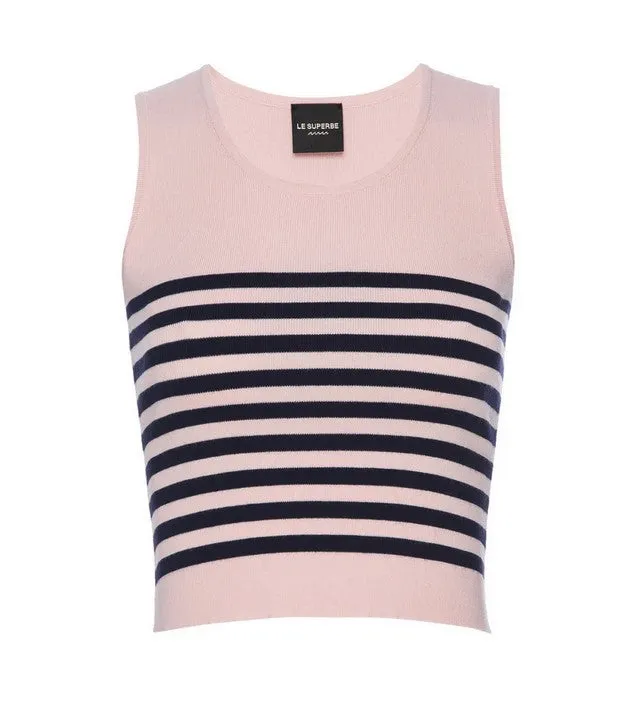 Le Superbe Tanks a Lot Tank - White/Navy