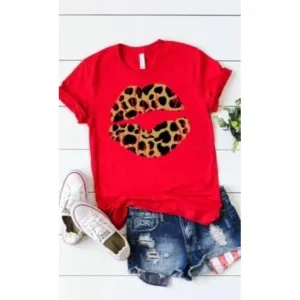 Leopard Lips Graphic Tee