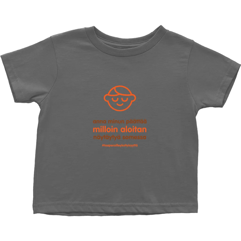 Let me Decide Toddler T-Shirts (Finnish)