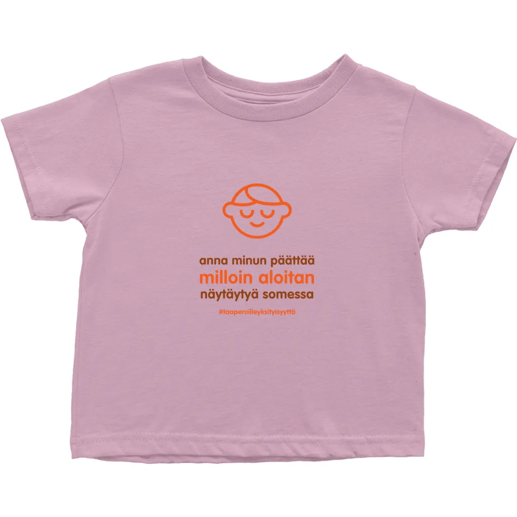 Let me Decide Toddler T-Shirts (Finnish)