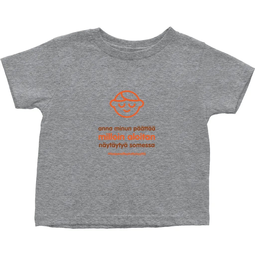 Let me Decide Toddler T-Shirts (Finnish)