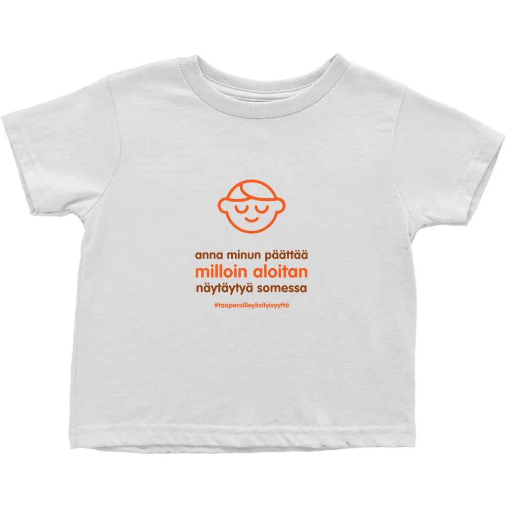 Let me Decide Toddler T-Shirts (Finnish)