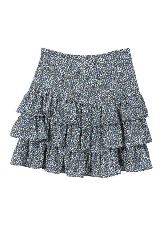 Lilou Tierd floral skirt - bottom only