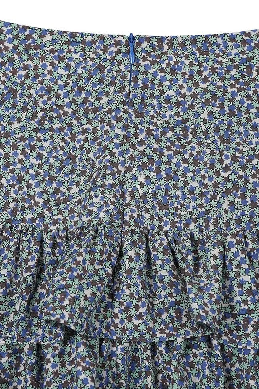 Lilou Tierd floral skirt - bottom only
