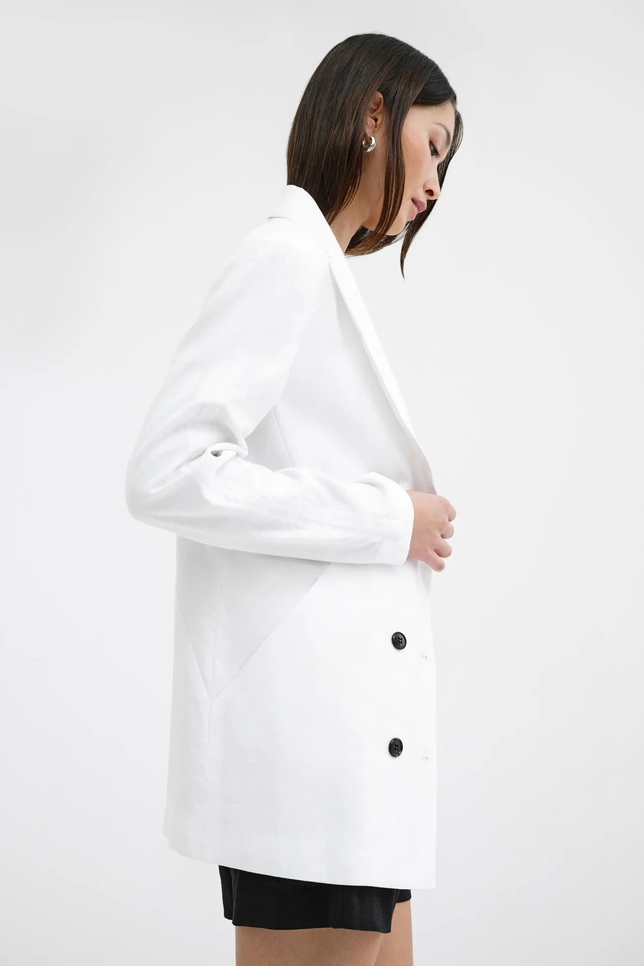 Linden Linen-Blend Blazer