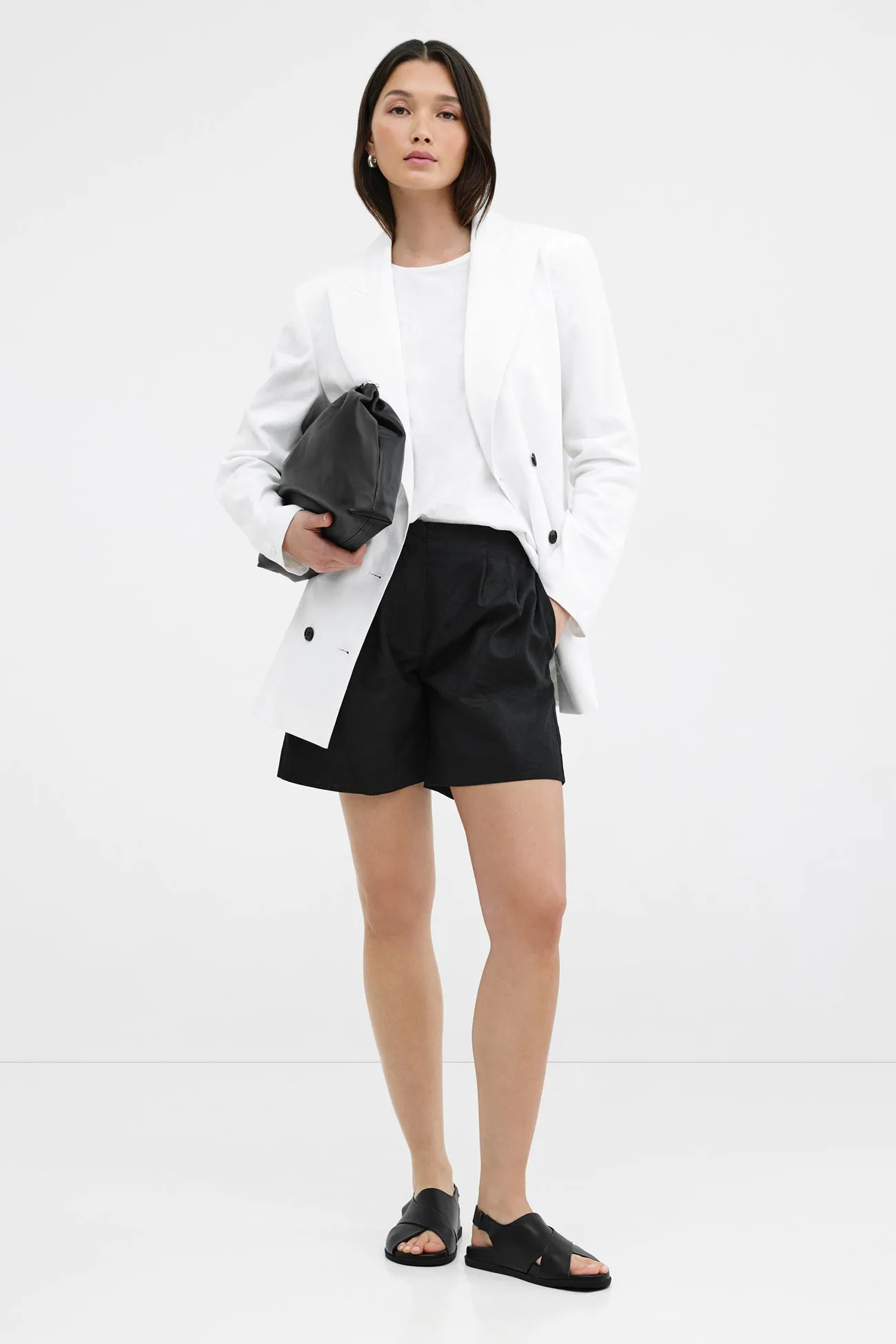 Linden Linen-Blend Blazer