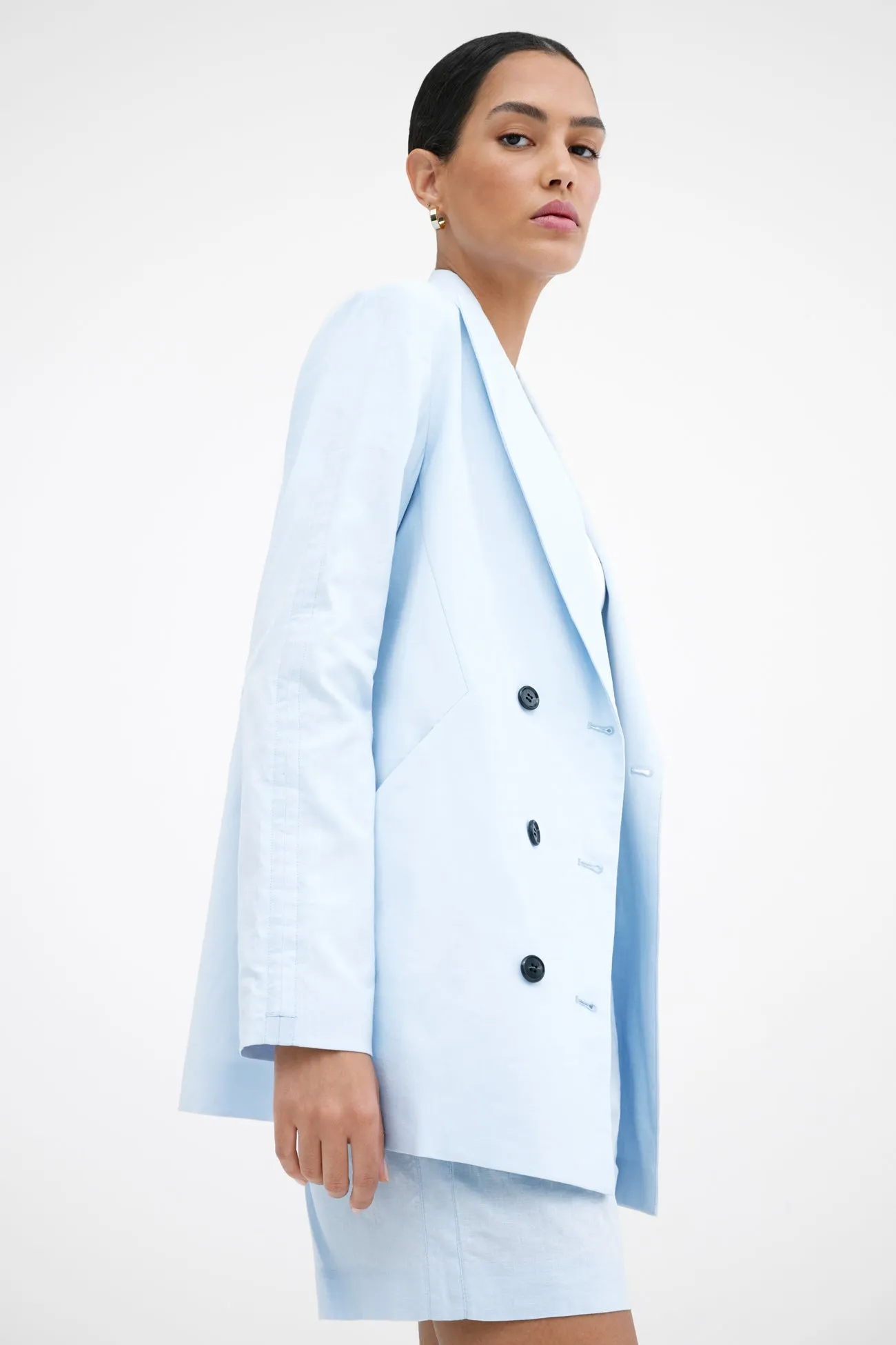 Linden Linen-Blend Blazer