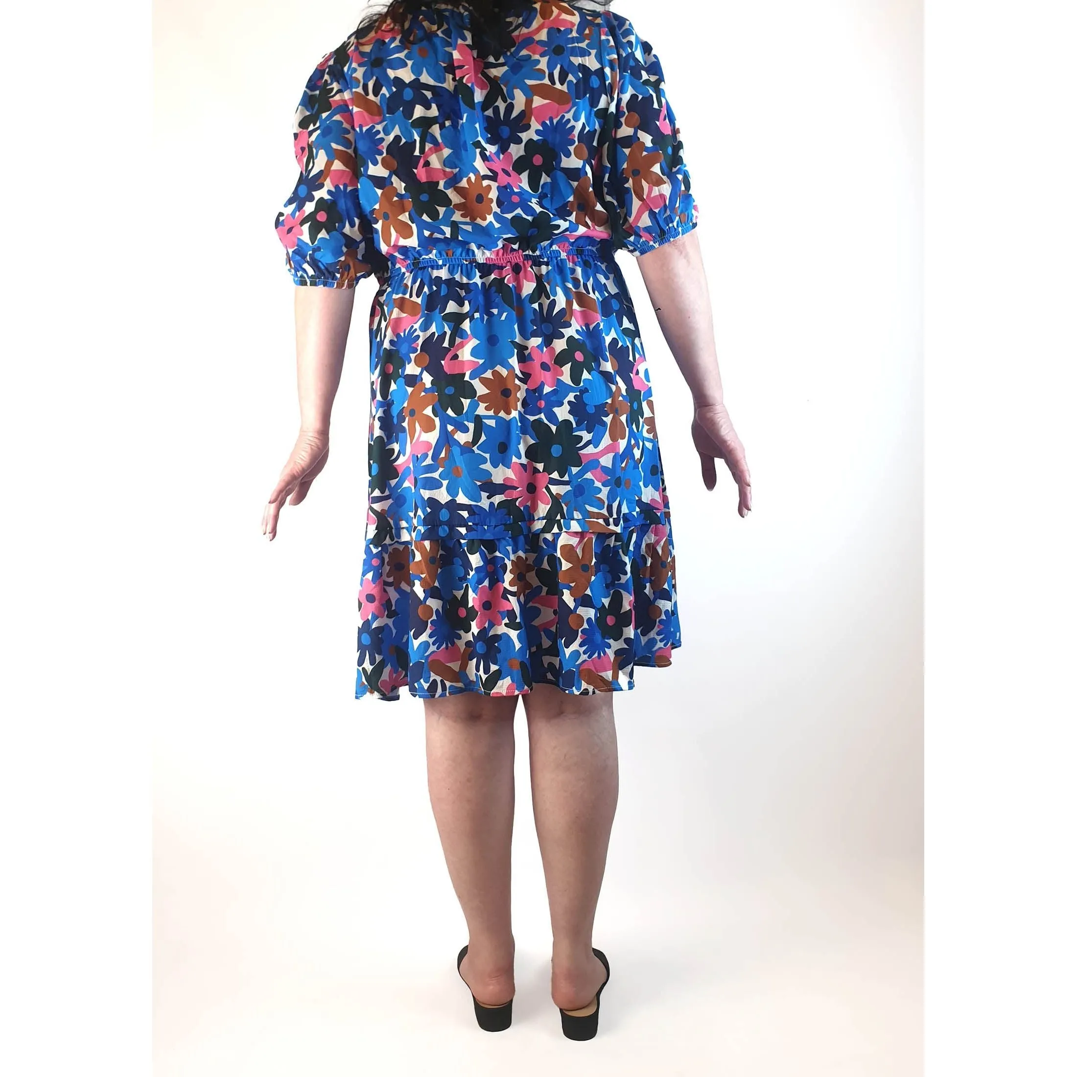 Little Party Dress blue floral dress size 16