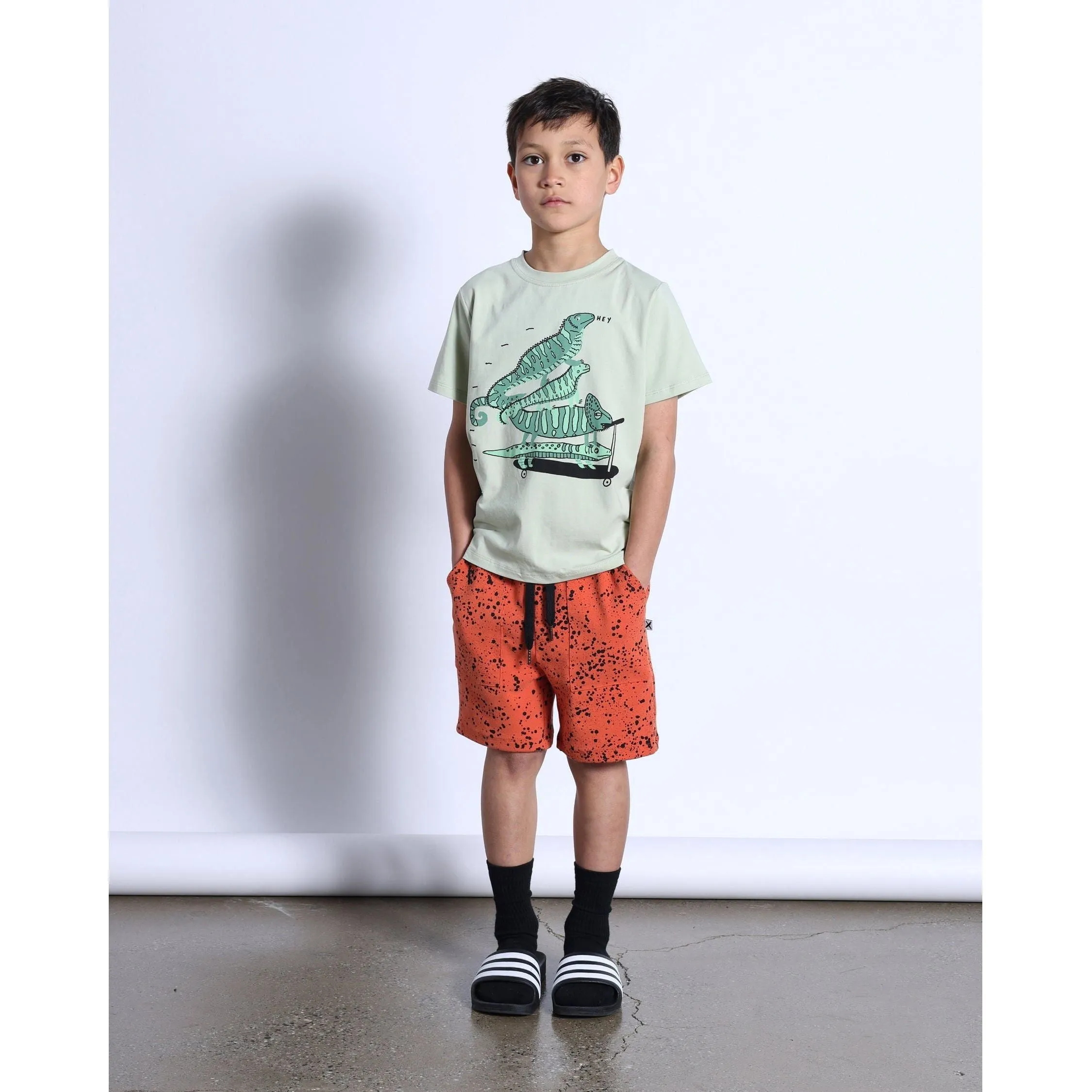 Lizard Stack Tee- Mint