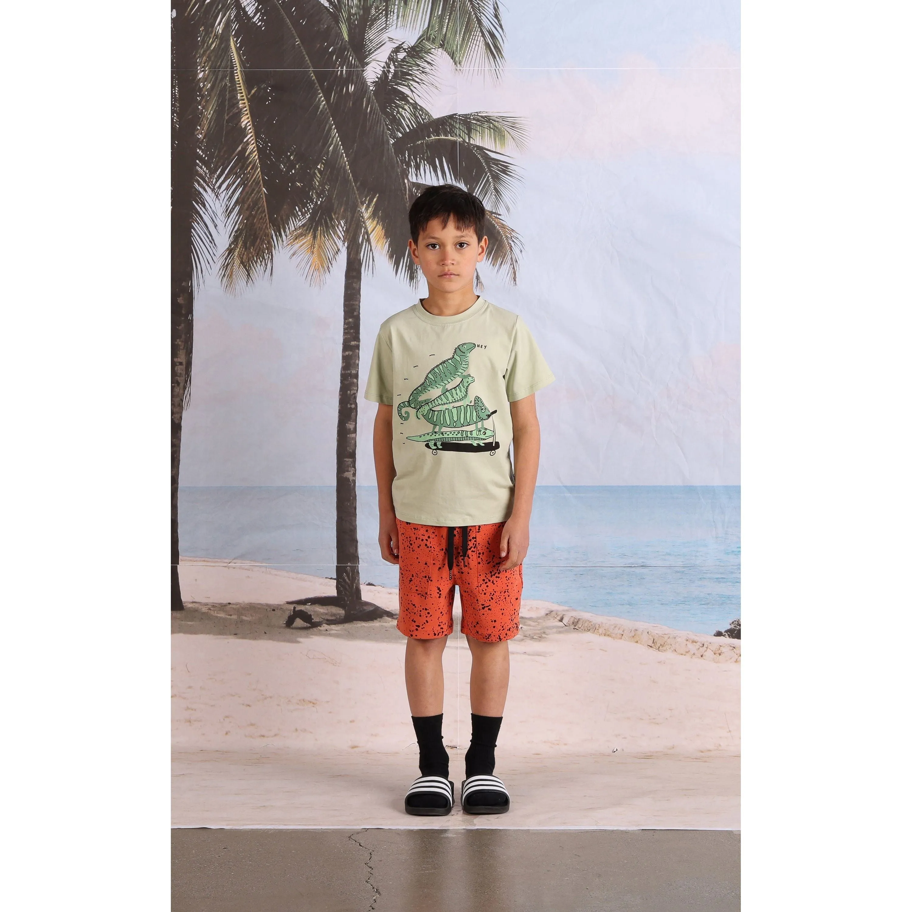 Lizard Stack Tee- Mint