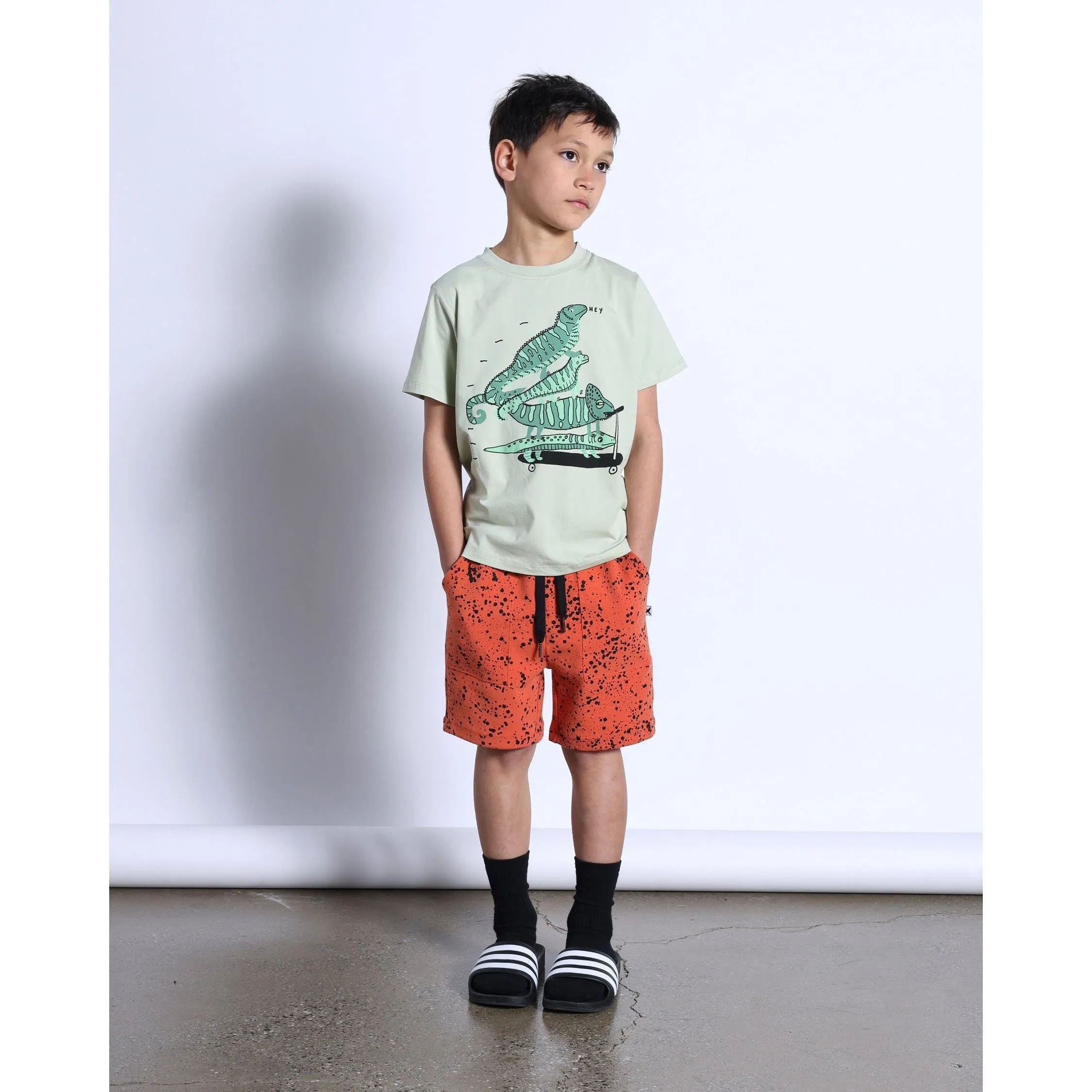 Lizard Stack Tee- Mint