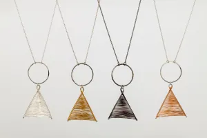 Long Circle Wishbone Necklace