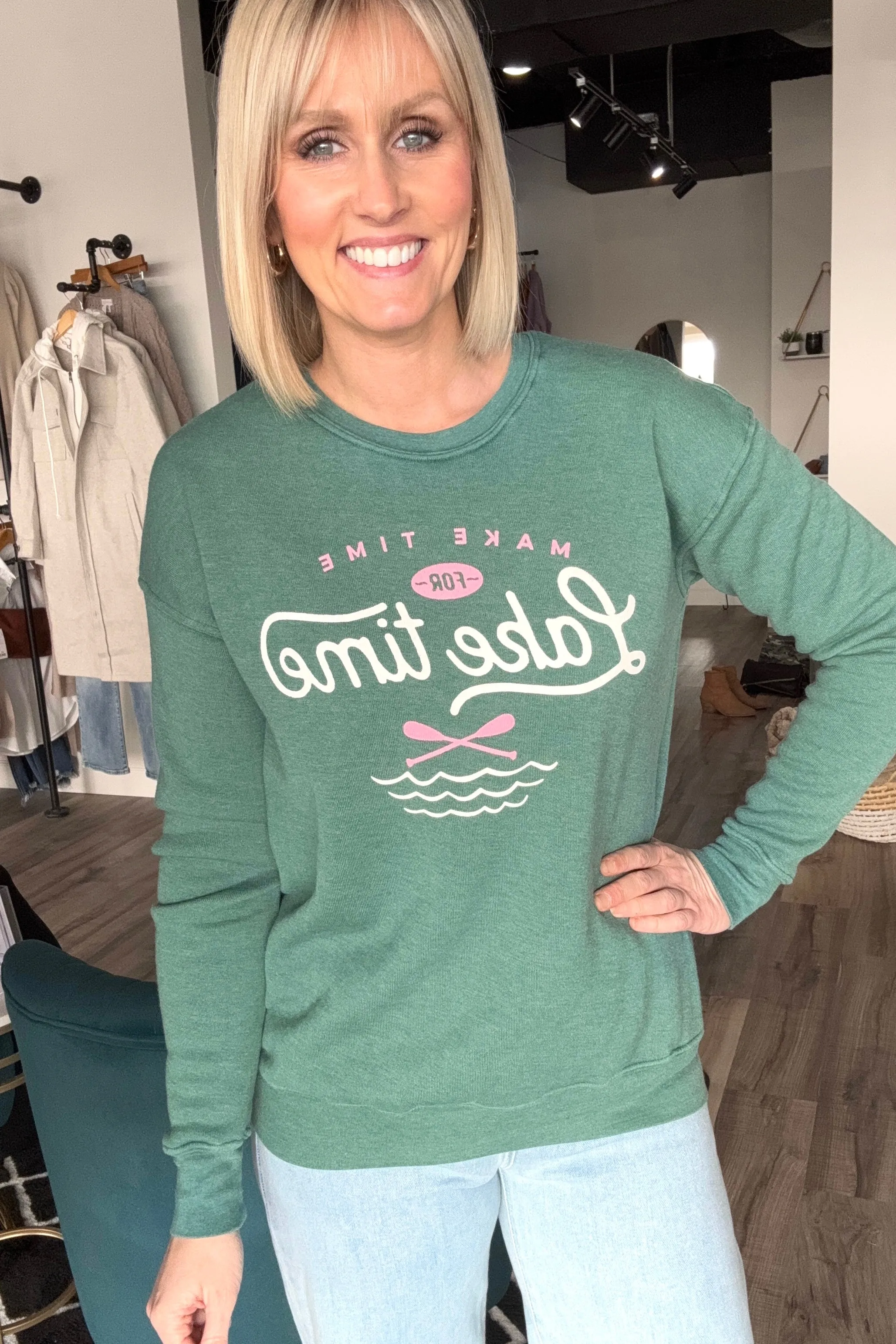 MAKE TIME FOR LAKE TIME MINERAL SWEATSHIRTS
