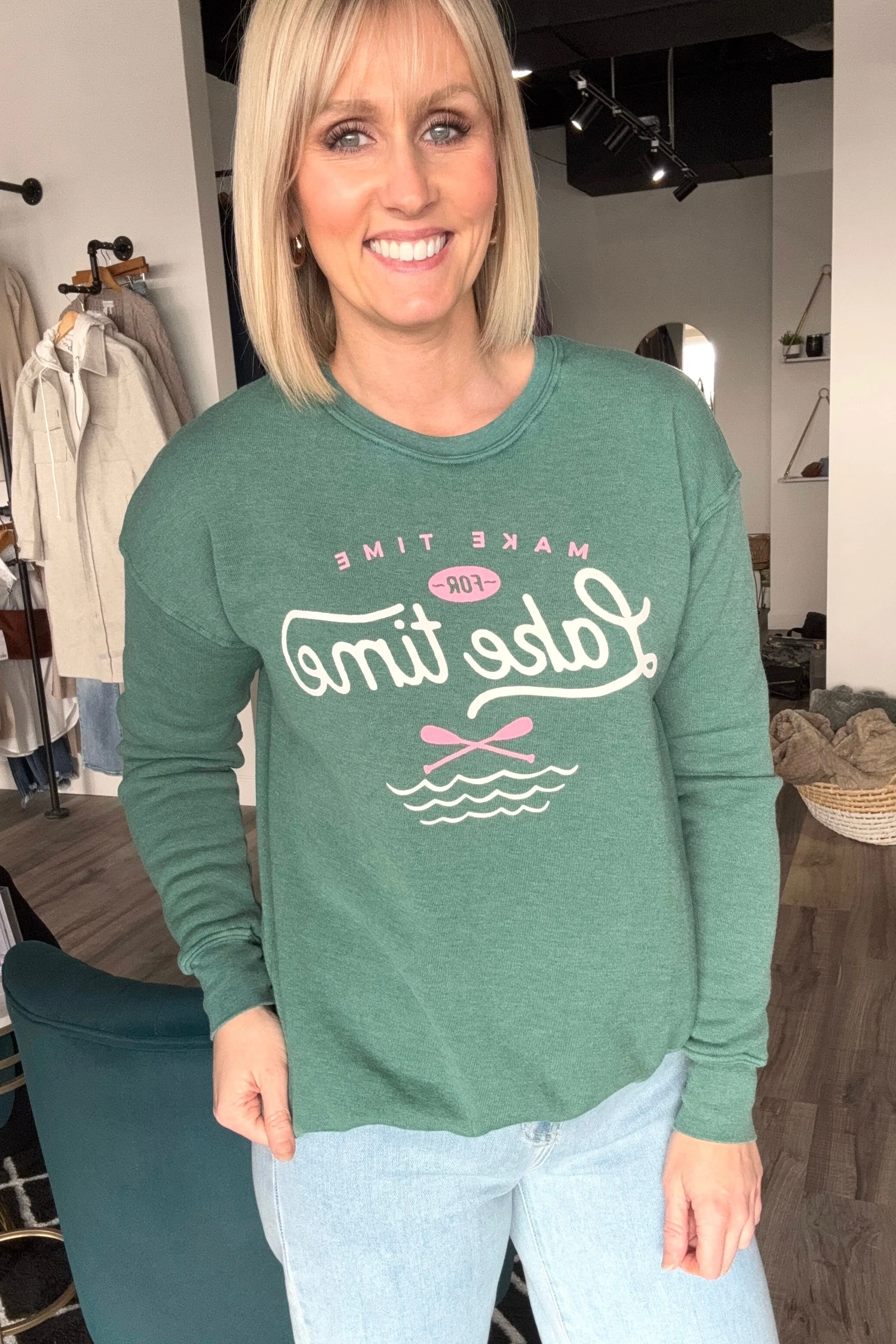 MAKE TIME FOR LAKE TIME MINERAL SWEATSHIRTS