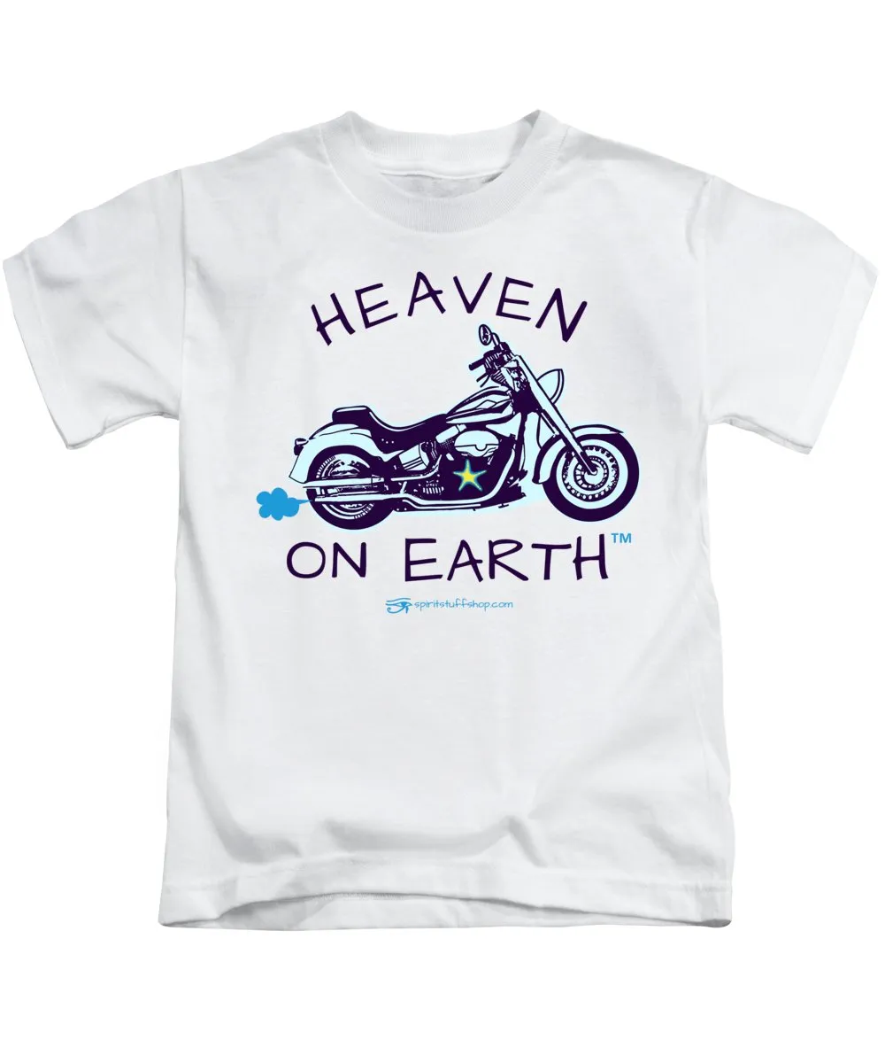 Motorcycle Heaven On Earth - Kids T-Shirt