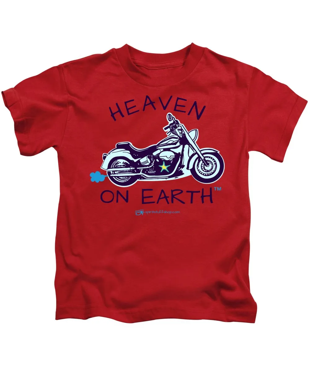 Motorcycle Heaven On Earth - Kids T-Shirt