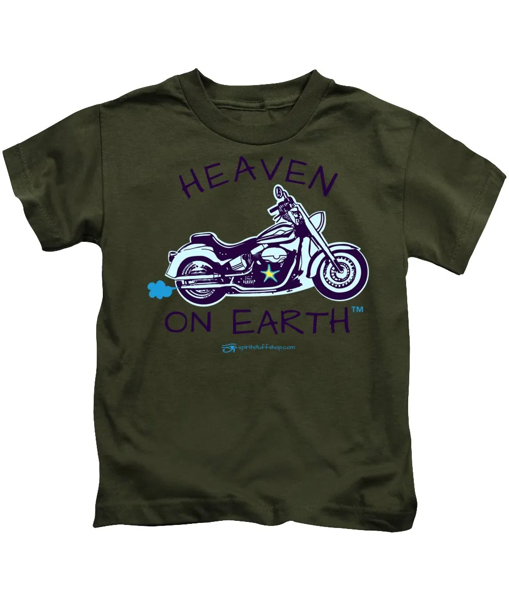Motorcycle Heaven On Earth - Kids T-Shirt